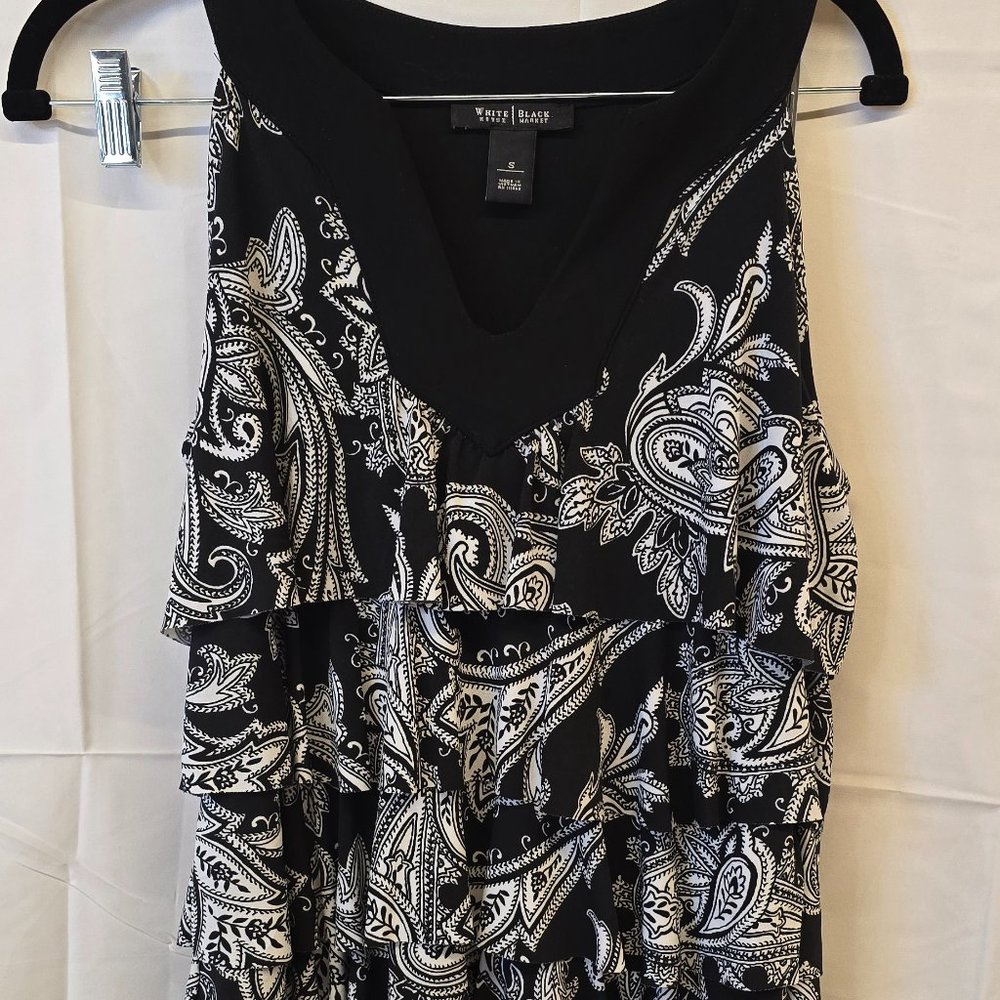 White house black market dress, black and white, size small